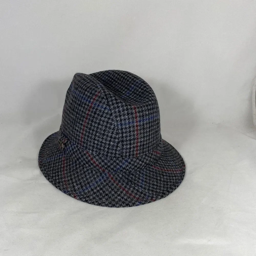 Scala Shape-able Brim Small Checker Pattern Hat